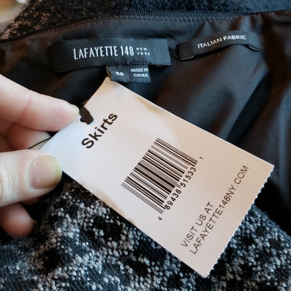 Lafayette 148 Priscilla Ombre Plaid Midi Skirt - Picture 6 of 8